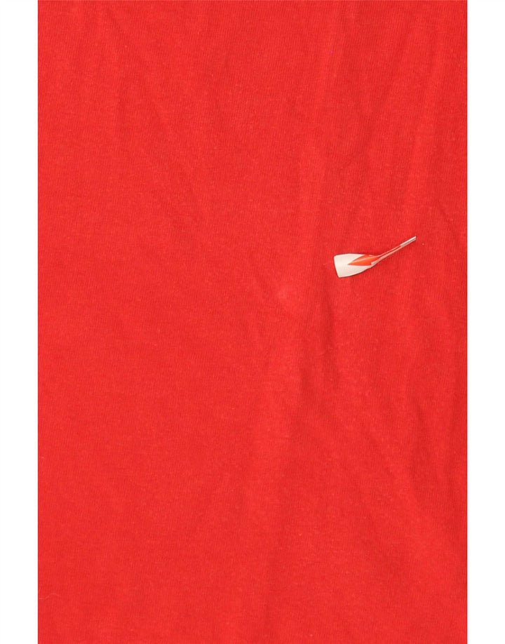 Tricou grafic pentru bărbați Adidas Top, bumbac roșu mediu