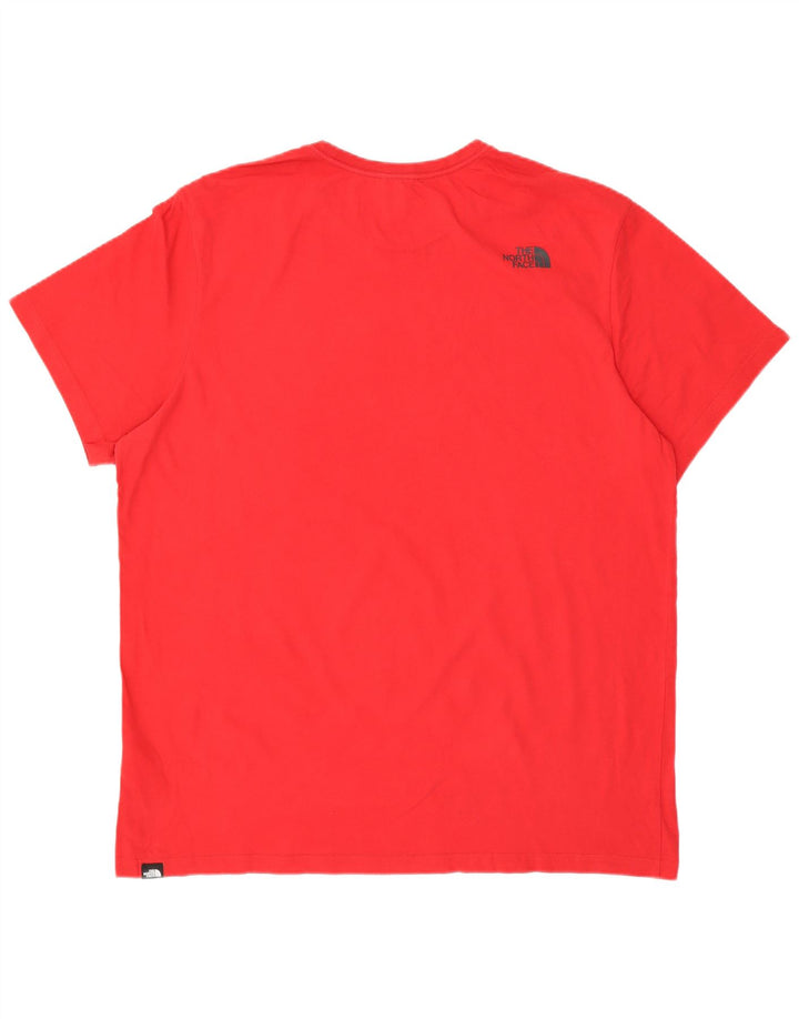 Tricou grafic pentru bărbați THE NORTH FACE Top 2XL bumbac roșu