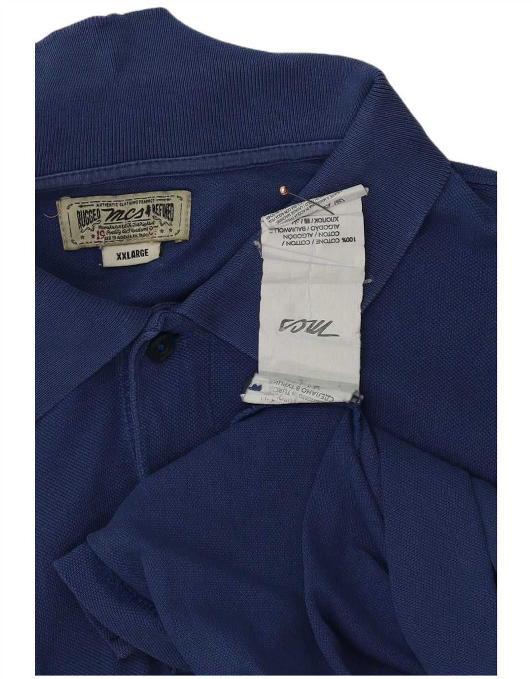 Tricou polo Marlboro Classics pentru bărbați 2XL, bumbac albastru