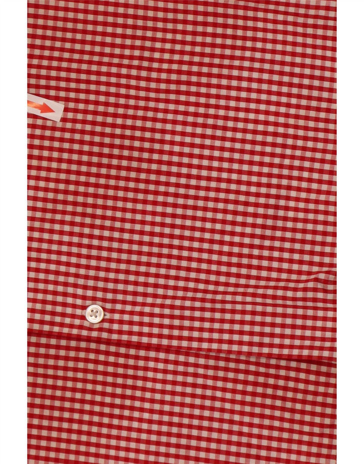 Cămașă pentru bărbați Hugo Boss Regular Fit Mărimea 41 16 Bumbac mare roșu Gingham