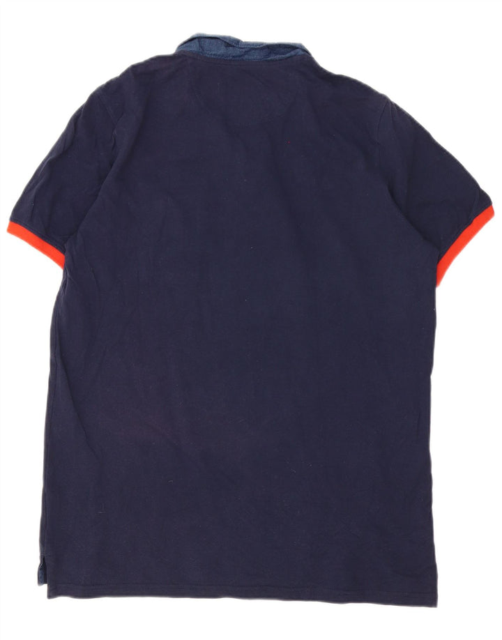 Cămașă Polo Fila Bărbați XL Bumbac Bleumarin