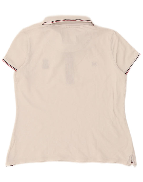 Crew Clothing Tricou polo pentru femei UK 12 Medium White Colorblock