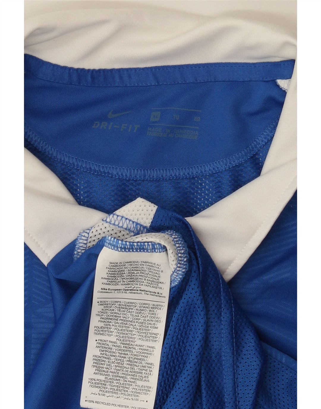 Tricou polo pentru bărbați NIKE XL, albastru, poliester color bloc