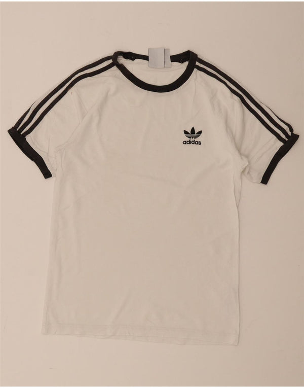 Tricou pentru bărbați Adidas Top mic, alb, bumbac