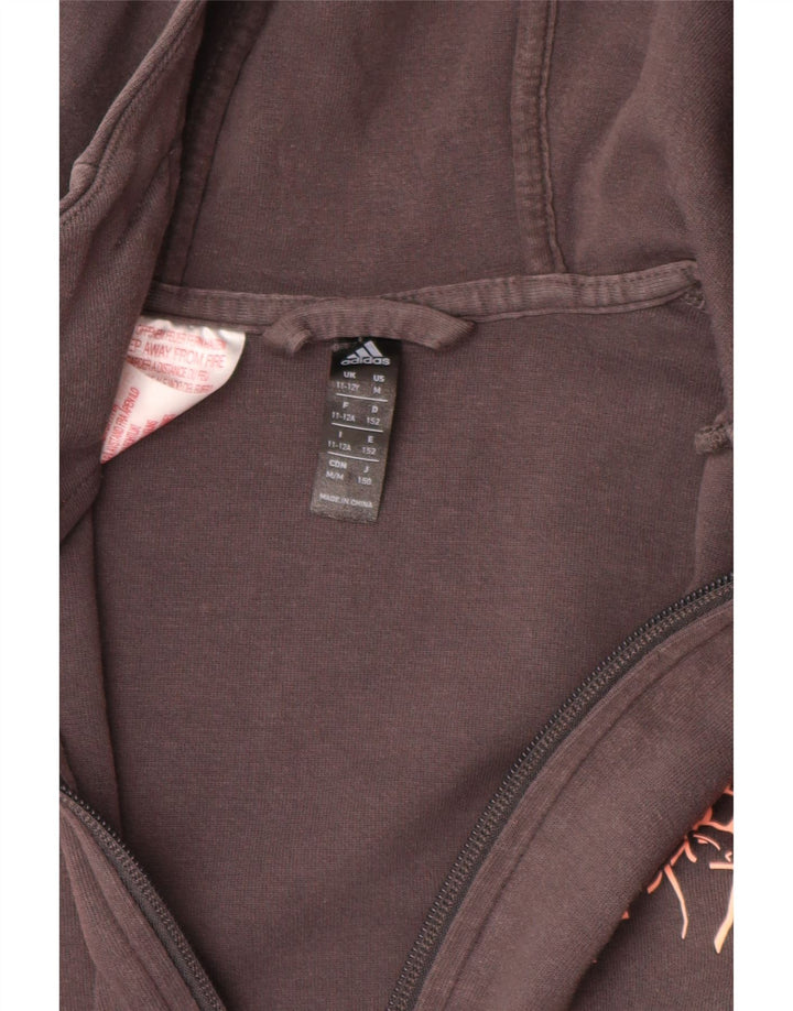 Pulover ADIDAS pentru fete Munster Rugby, cu fermoar, 11-12 ani, bumbac gri