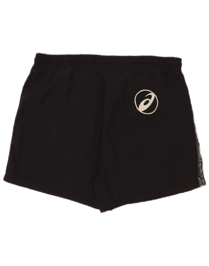 Pantaloni scurți sport grafic Asics XL, negru, poliamidă