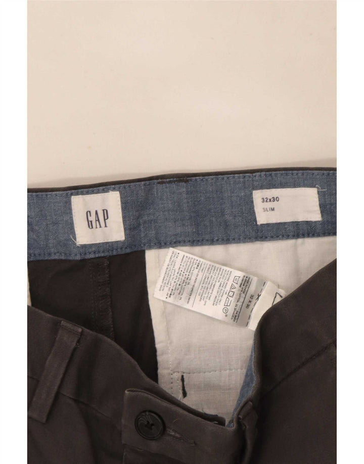 Pantaloni chino subțiri pentru bărbați Gap L32 L30 bumbac gri