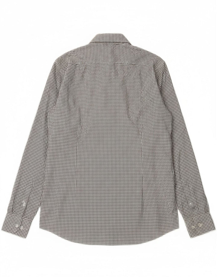 Cămașă pentru bărbați Hugo Boss Slim Fit Mărimea 38 15 Medium White Check