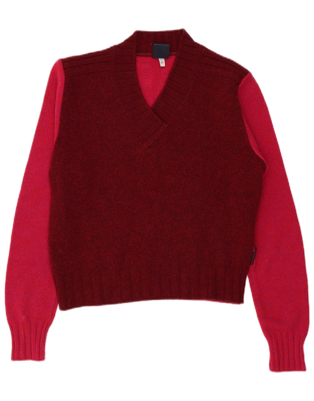 Pulover cu decolteu în V Dolce & Gabbana pentru femei IT 44 Burgundy mediu
