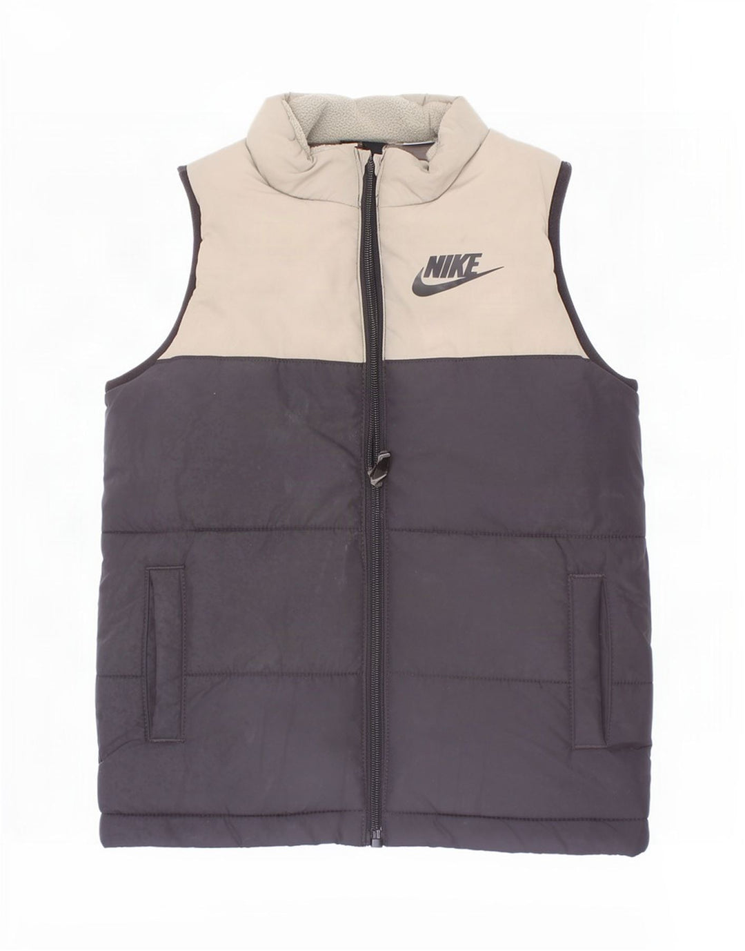 Gilet căptușit pentru băieți Nike 4-5 ani, mic, negru, poliester