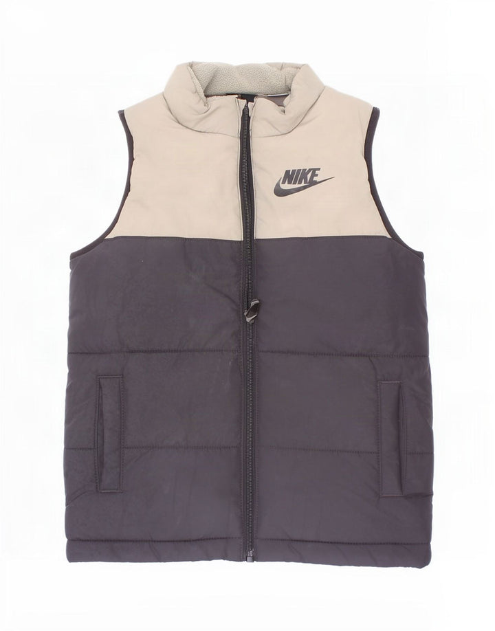 Gilet căptușit pentru băieți Nike 4-5 ani, mic, negru, poliester