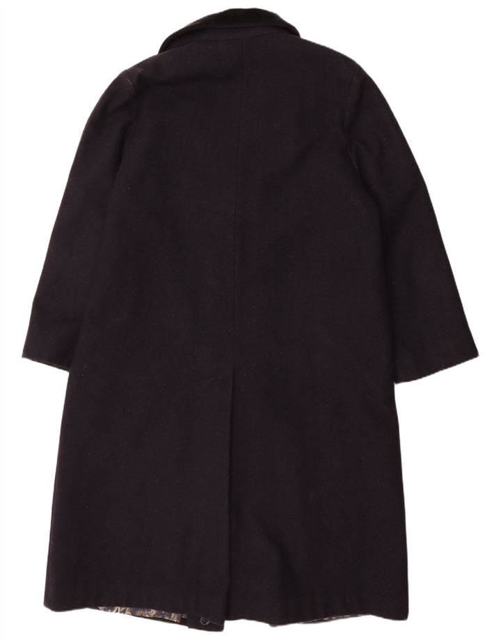 Pardesiu supradimensionat Vintage pentru femei UK 14 Medium Bleumarin