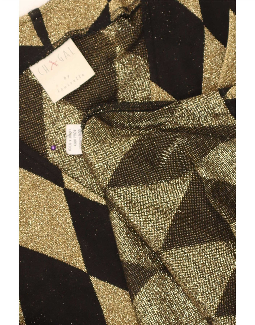 Pulover vintage cardigan supradimensionat pentru femei UK 16 Large Black Argyle/Diamond