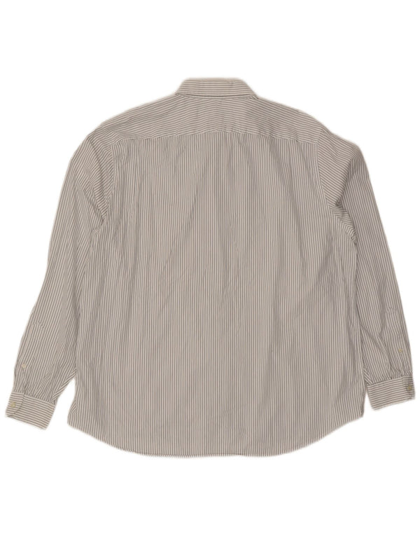 Cămașă pentru bărbați Lacoste Classic Fit Mărimea 45 XL Bumbac cu dungi alb