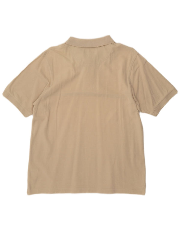 Tricou polo pentru bărbați TIMBERLAND, bumbac cu dungi, bej mediu