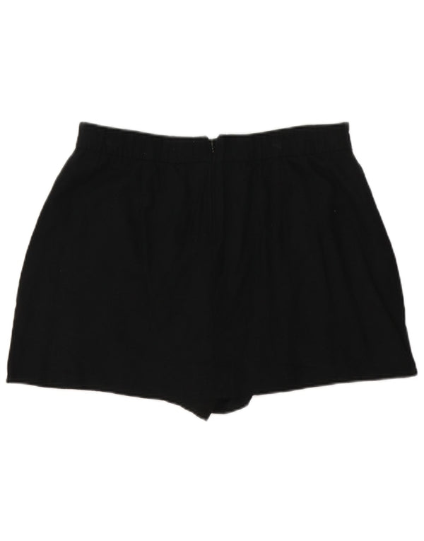 Fusta mini Hollister pentru femei Skort Large W34 Black Linen