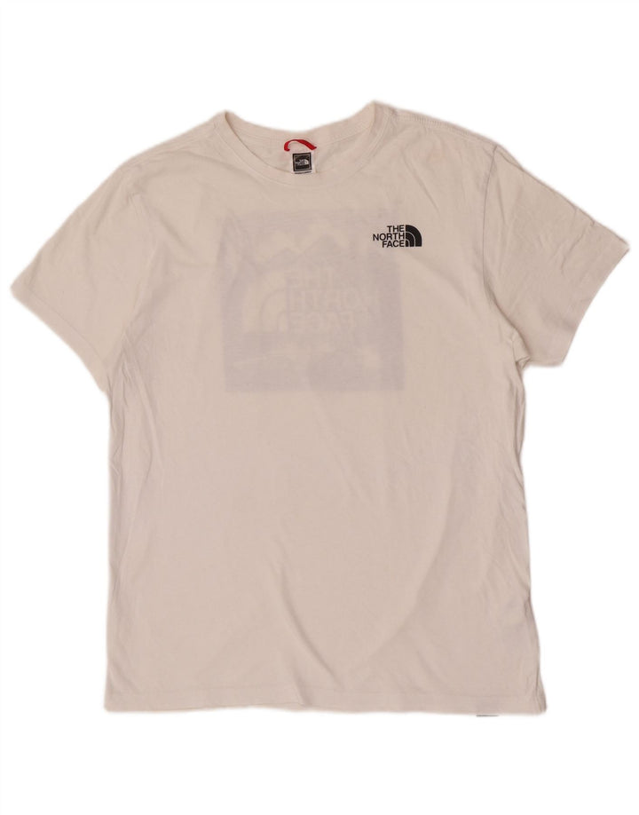 Tricou grafic pentru bărbați The North Face Top Medium White Bumbac