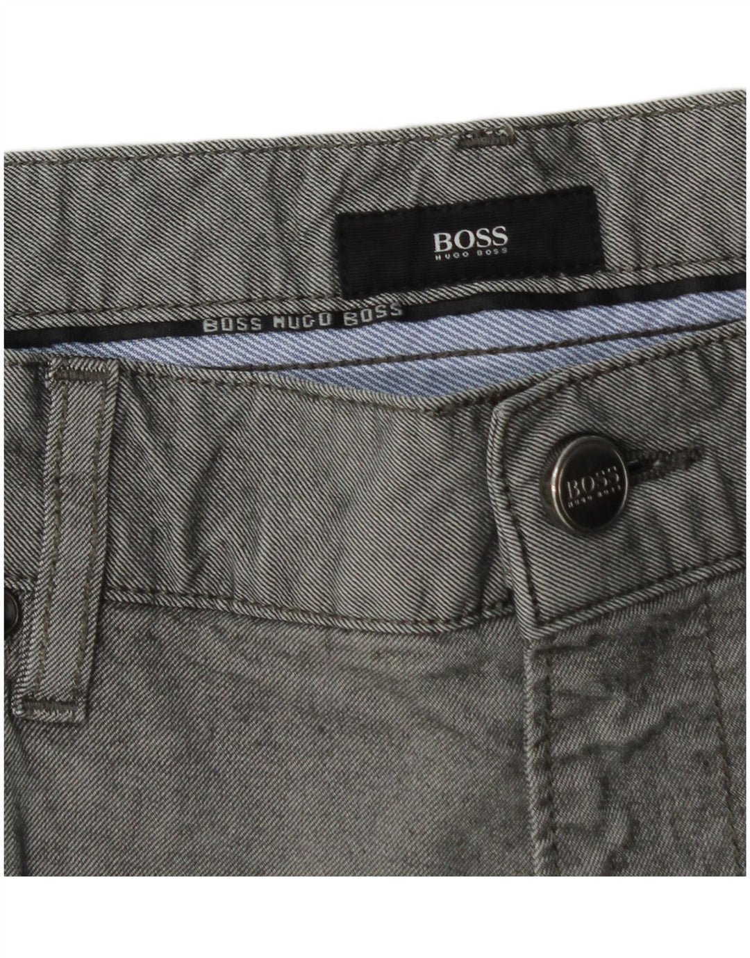 Blugi drepti pentru bărbați Hugo Boss W36 L29 bumbac gri