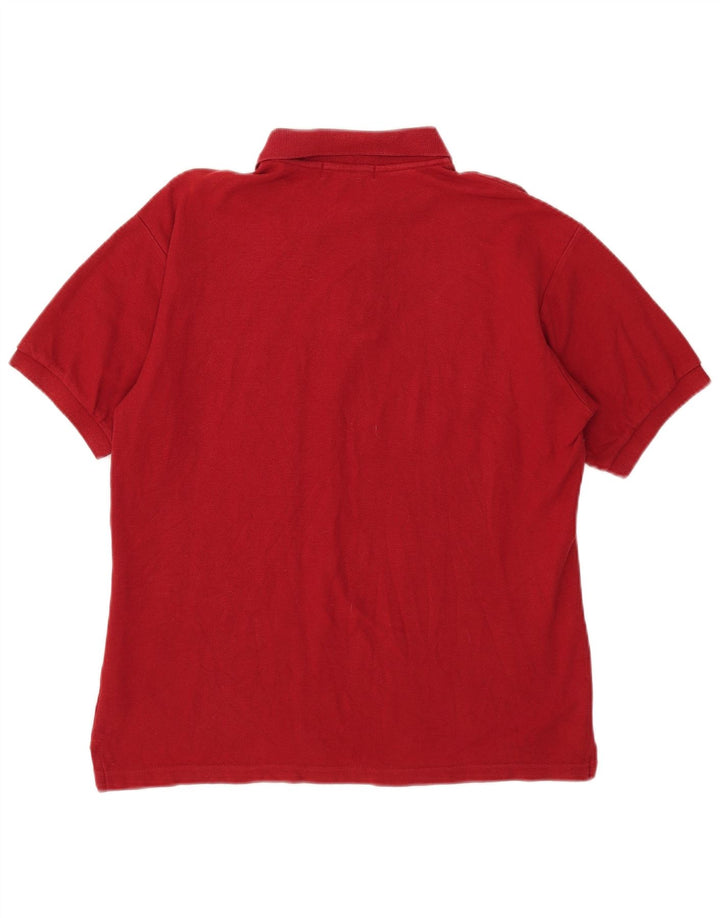 Tricou polo pentru bărbați FILA IT 48 Bumbac roșu mic