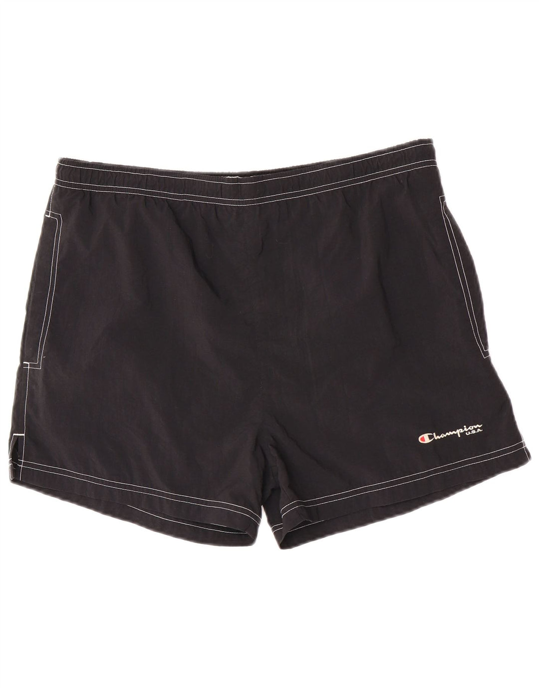 Pantaloni scurți de înot Champion pentru bărbați, mari din poliamidă neagră