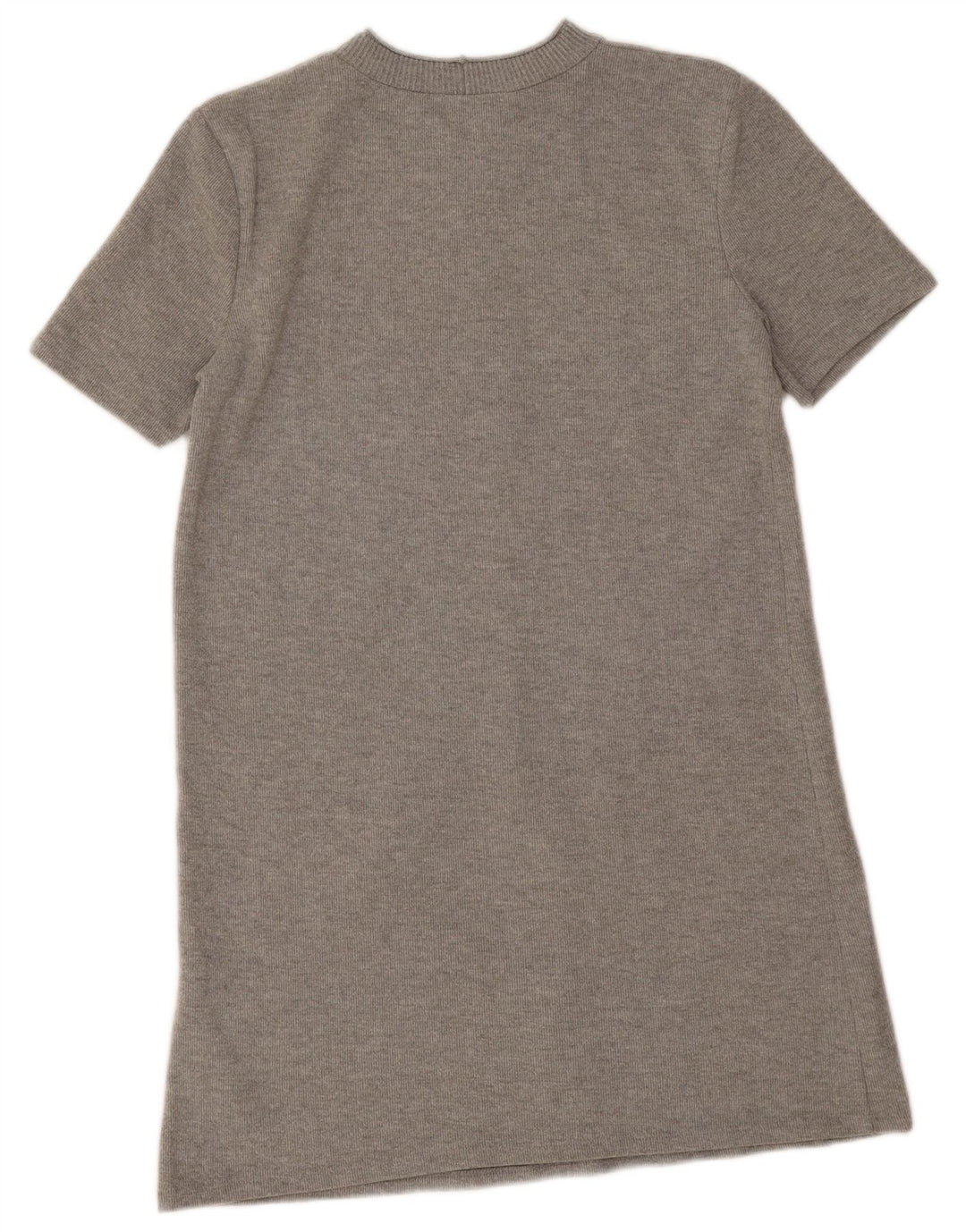 Rochie cu mâneci scurte pentru femei Zara UK 14 Poliester gri mediu