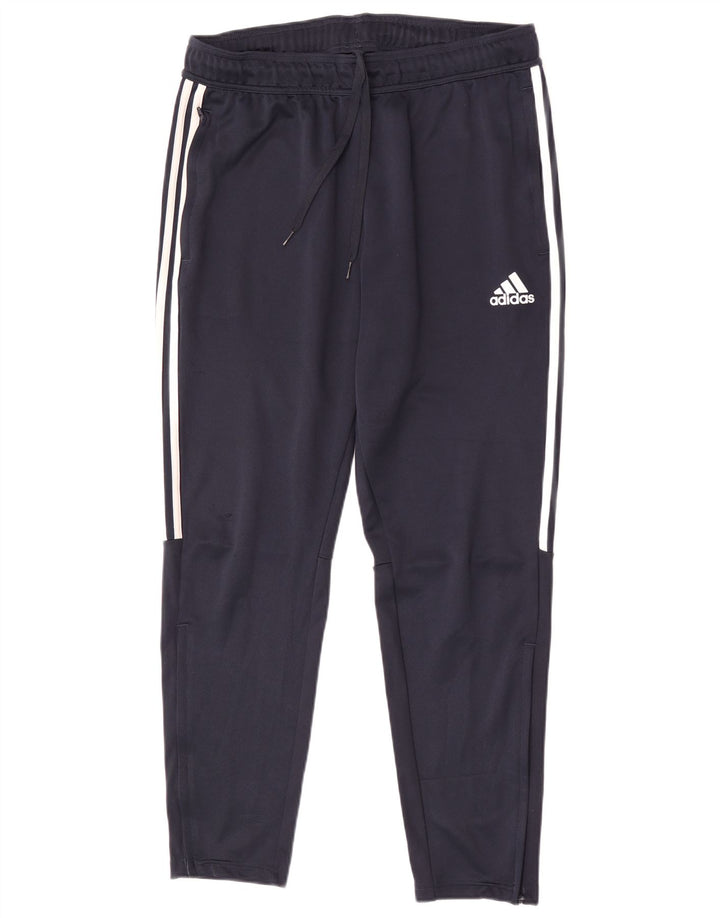 Pantaloni de trening Adidas pentru bărbați, mari, albastru, poliester