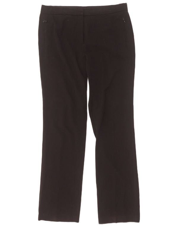 Pantaloni casual drepti pentru femei Marks & Spencer UK 14 Large W34 L33 Negru