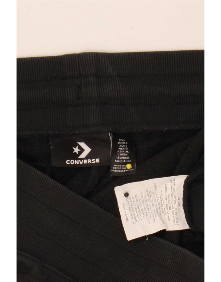 Pantaloni de trening Converse pentru bărbați Joggeri mari, negru, bumbac