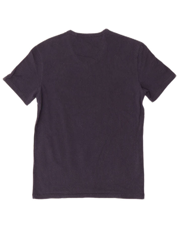 Tricou grafic Guess pentru bărbați Top Mediu Bleumarin