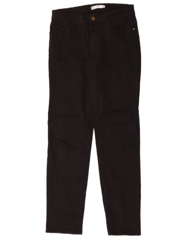 Blugi drepti pentru femei Zara EU 40 Medium W30 L30 Bumbac negru