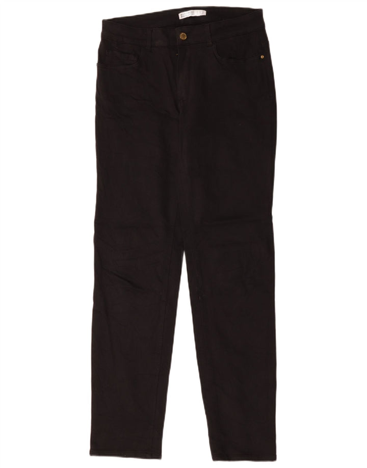 Blugi drepti pentru femei Zara EU 40 Medium W30 L30 Bumbac negru