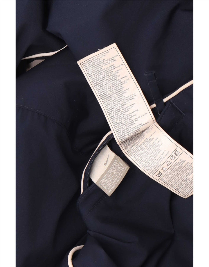 Jachetă reversibilă cu glugă Nike pentru femei Marea Britanie 10/12, albastru bleumarin mediu, color block