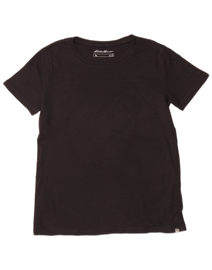 EDDIE BAUER Tricou Top pentru femei UK 18 XL Bumbac negru