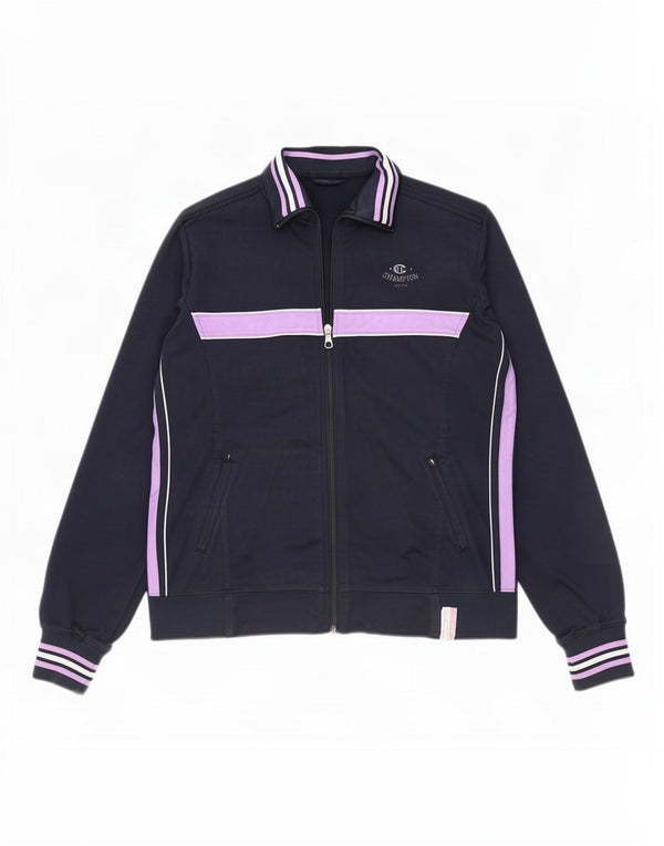 Jachetă de trening pentru femei Champion UK 14 Medium Bleumarin Colorblock