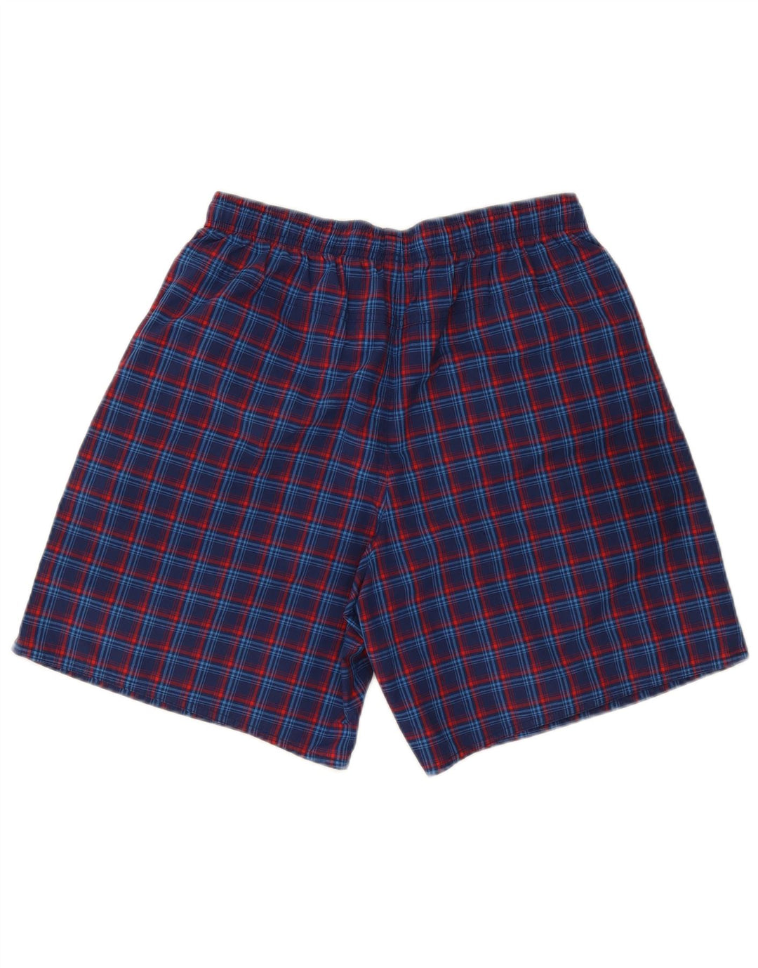 Pantaloni scurți sport adidas pentru bărbați, poliester cu carouri medii bleumarin