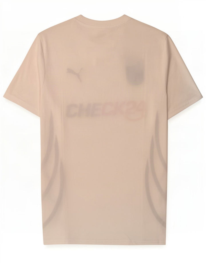 Tricou grafic Puma Deutshland pentru bărbați Top mic poliester alb