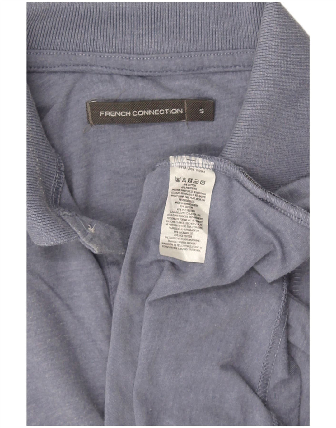 FRENCH CONNECTION Tricou polo pentru bărbați Bumbac albastru mic