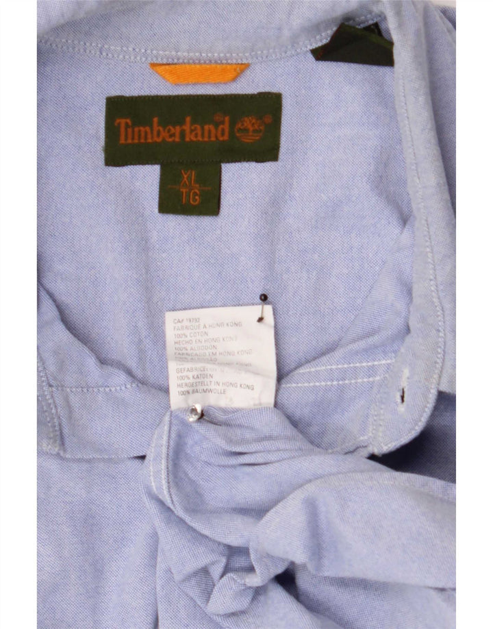 Cămașă pentru bărbați Timberland XL, bumbac albastru