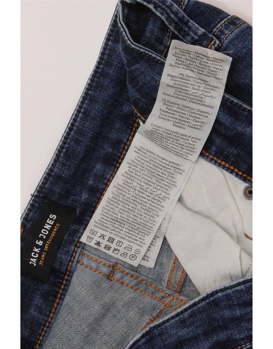 Blugi Jack & Jones GLENN Slim pentru bărbați W34 L34 Bumbac albastru