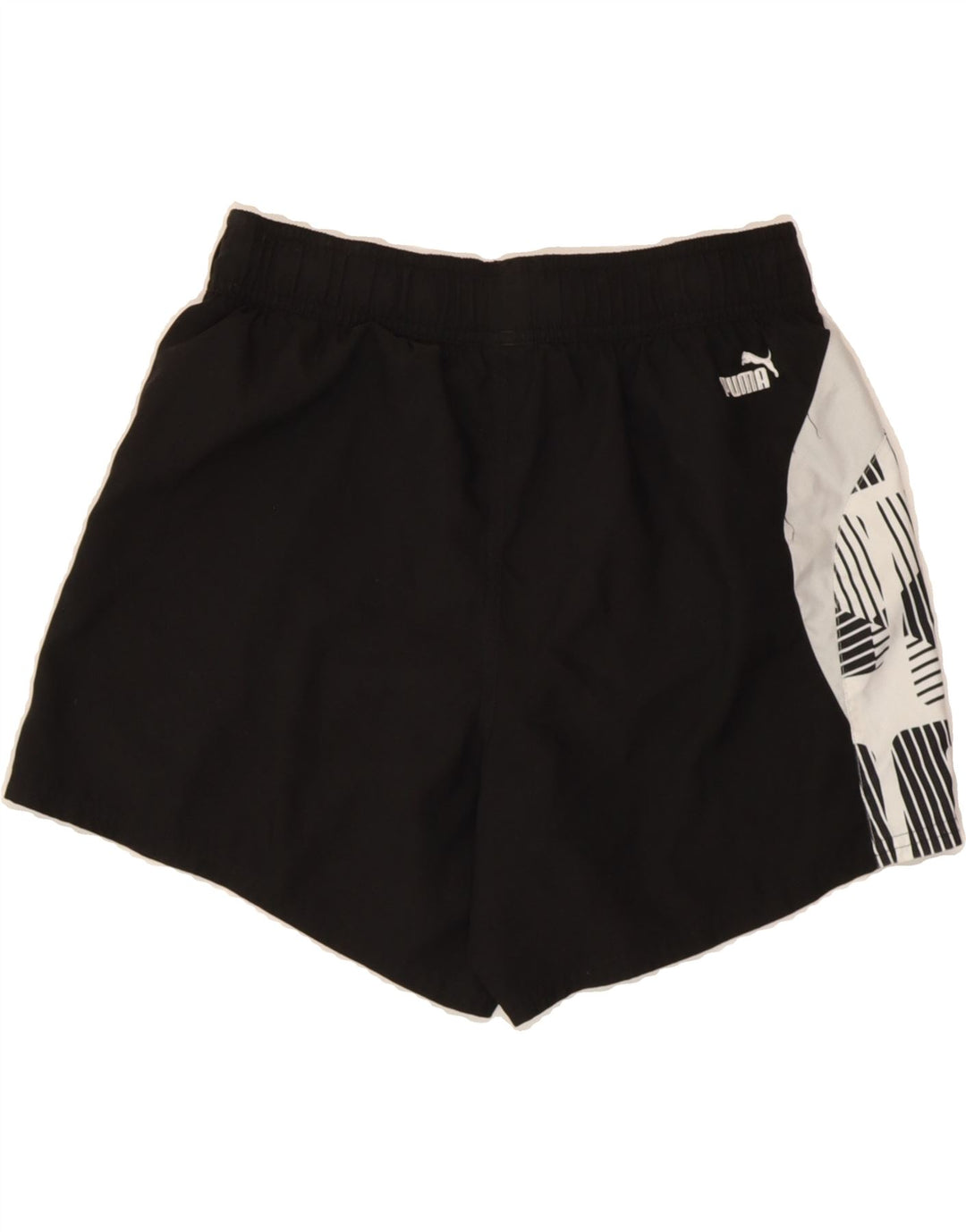 PUMA Mens Graphic Sport Shorts Small  Black Polyester Vintage Puma and Second-Hand Puma from Messina Hembry 