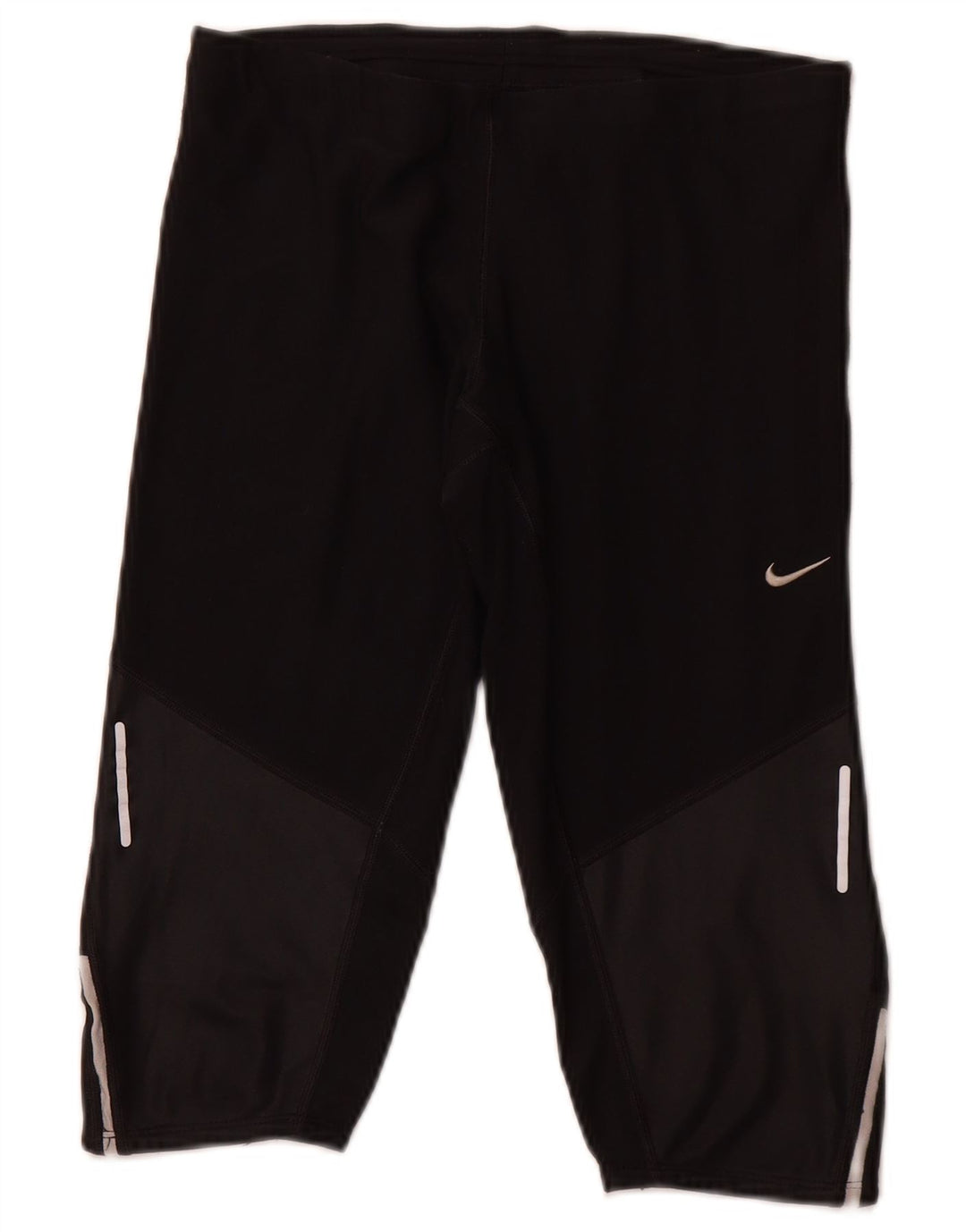 NIKE Womens Dri Fit Bermuda Sport Shorts UK 8 Small Black Polyester