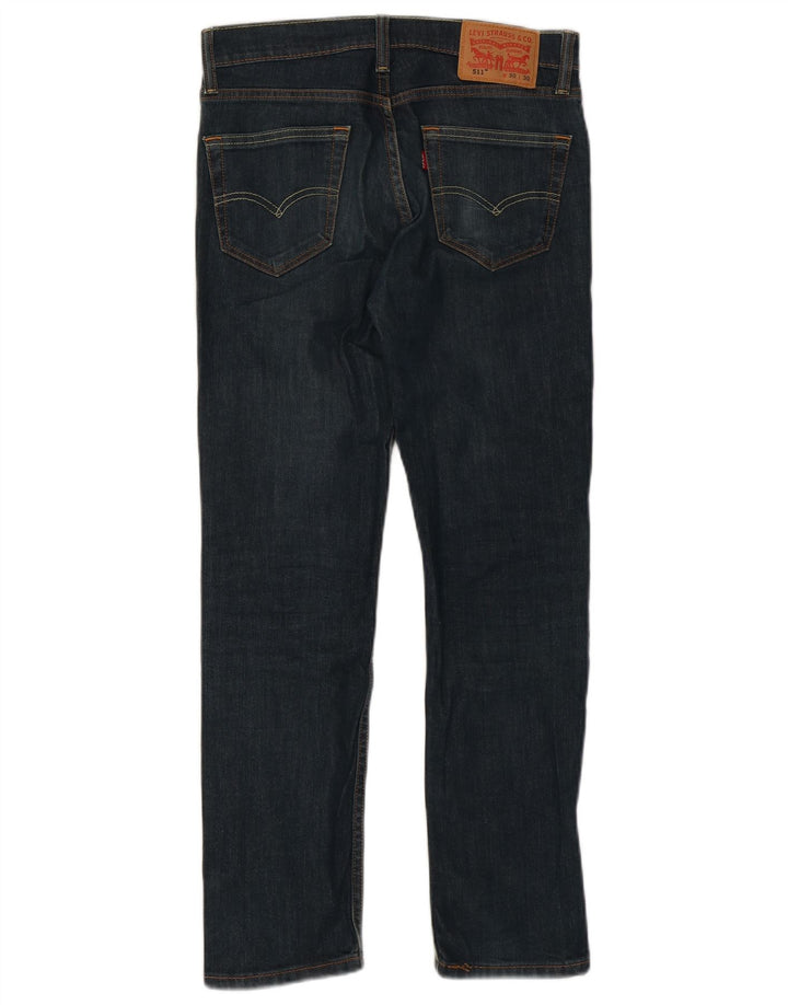 Blugi pentru bărbați Levi's 511 Slim W30 L28 Bumbac bleumarin