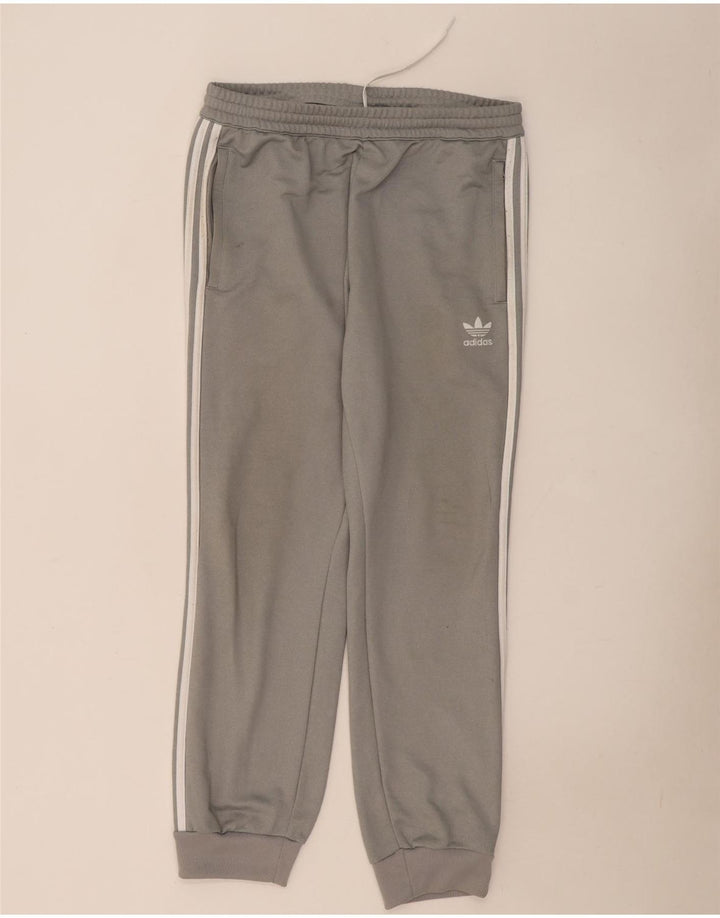 Pantaloni de trening Adidas pentru bărbați Joggeri mari, gri, poliester