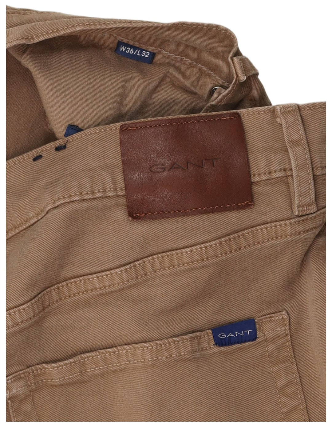 GANT Pantaloni slim casual pentru bărbați L36 L32 bumbac bej