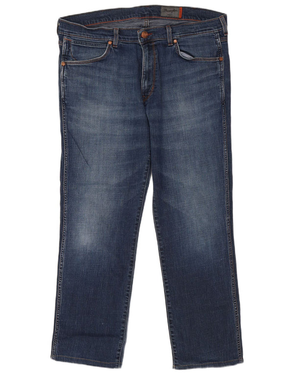 Blugi drepti pentru bărbați Wrangler W38 L29 bleumarin