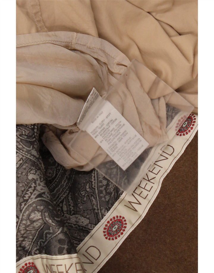 Trenci supradimensionat de weekend pentru femei vintage UK 8 mic, bej, bumbac