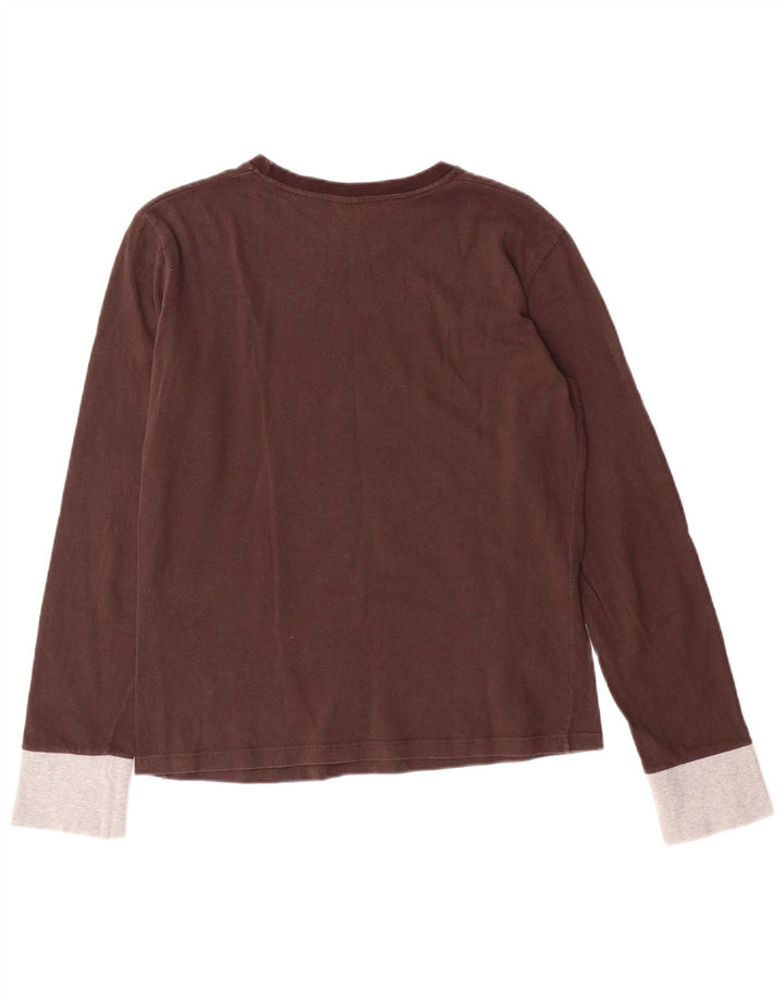 CONVERSE Fete Top grafic cu mânecă lungă 13-14 ani mare bumbac maro