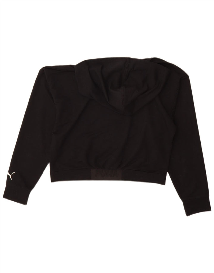 Pulover pentru femei Puma Graphic Oversized Hoodie UK 10 Poliester negru mic