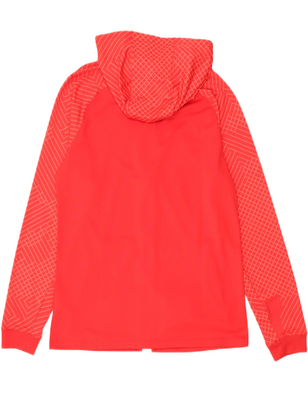 Pulover Nike Dri Fit Zip pentru femei UK 14 Poliester geometric geometric roșu mediu
