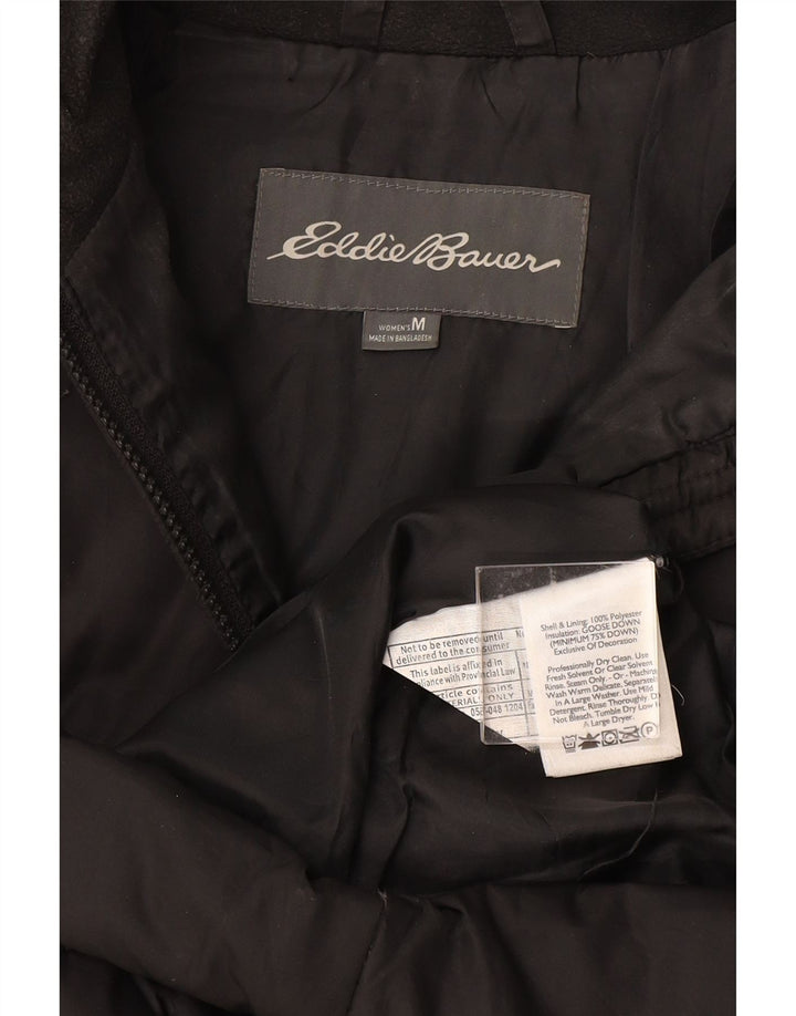 EDDIE BAUER Palton căptușit pentru femei UK 14 Poliester mediu negru